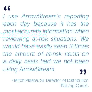 ArrowStream provides reporting for at-risk situations